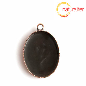 Lůžko ovál 20x15mm staroměď Lůžko ovál 20x15mm staroměď