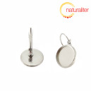 Náušnice s lůžkem 16mm nerezová ocel, 2ks