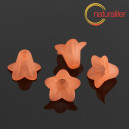 Květina akrylová - zvonek 16mm lososová, 8ks