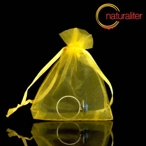 Dárkový organzový sáček žlutý 9x7cm Dárkový organzový sáček žlutý 9x7cm