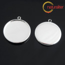 Lůžko kruh 25mm stř&iacute;brn&aacute; barva