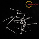 Ketlovací jehly stříbrná barva 30x0,7mm, 50ks