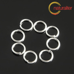 Spojovací kroužky 6x0,7mm stříbrná barva, 50ks Spojovací kroužky 6x0,7mm stříbrná barva, 50ks