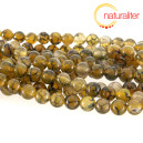 Achát krakelovaný, dračí žíly - korálky 6mm, návlek 38cm