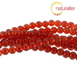 Karneol - kor&aacute;lky 4mm, n&aacute;vlek 38cm