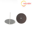 Puzeta s plo&scaron;kou 12mm nerezov&aacute; ocel, 2ks