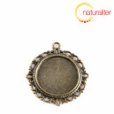 Lůžko kruh 20mm starobronz, ozdobn&yacute; okraj