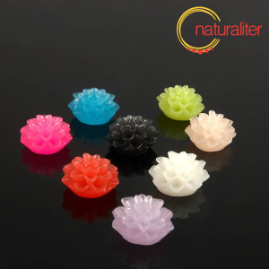 Kytička - kabo&scaron;on z pryskyřice 15mm, směs, 5ks