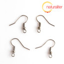 Afroh&aacute;čky gunmetal 20x19mm, 20 ks