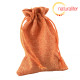 Výprodej - Plátěný dárkový sáček 9x13cm oranžový