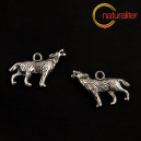 Vlk - př&iacute;věsek starostř&iacute;bro 25x18mm