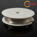 Měděn&yacute; dr&aacute;t 0,8mm, stř&iacute;brn&aacute; barva, 3m