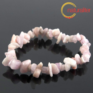 Kunzit - zlomky, n&aacute;vlek 20cm / n&aacute;ramek