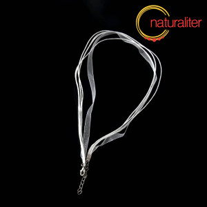 N&aacute;hrdeln&iacute;kov&aacute; &scaron;ňůrka - 48cm b&iacute;l&aacute;