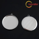 Lůžko kruh 30mm rhodium