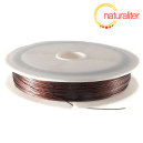 Ocelov&eacute; lanko hněd&eacute; 0,45mm - c&iacute;vka 50m