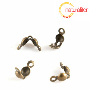 Kalota 8x4mm, starobronz, 50ks