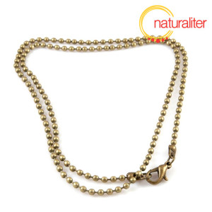 Hotov&yacute; řet&iacute;zek - kuličkov&yacute; starobronz, 51cm