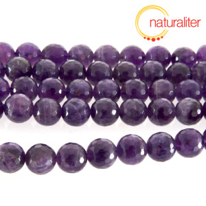 Ametyst - fasetované korálky 10mm, návlek 19 cm Ametyst - fasetované korálky 10mm, návlek 19 cm