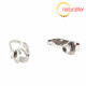Klipsové náušnice s ploškou nerezová ocel, 2ks