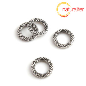 Ozdobné spojovací kroužky 14mm starostříbro, 5ks Ozdobné spojovací kroužky 14mm starostříbro, 5ks