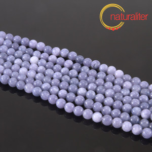 Modrý křemen (barvený) - korálky 6mm, návlek 37cm Modrý křemen (barvený) - korálky 6mm, návlek 37cm