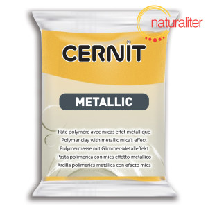 Výprodej - CERNIT Metallic 700 - žlutá 56g Výprodej - CERNIT Metallic 700 - žlutá 56g