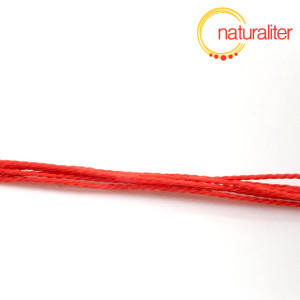 V&yacute;prodej - Voskovan&aacute; &scaron;ňůra zapleten&aacute; červen&aacute; 1 mm, 5 m