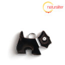 Pes - př&iacute;věsek čern&yacute; 21x16mm