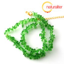 Smaragd, syntetický zlomky, návlek 40cm náhrdelník