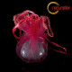 Výprodej - Organzový měšec 25cm fuchsiový