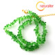 Smaragd, syntetický zlomky, návlek 40cm náhrdelník