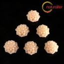 Kytička - kabo&scaron;on z pryskyřice 15mm, broskvov&aacute;, 5ks