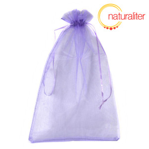 D&aacute;rkov&yacute; organzov&yacute; s&aacute;ček fialov&yacute; 29x19cm