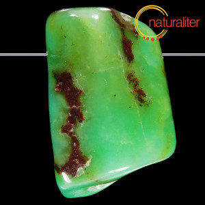 Chryzopras - př&iacute;věsek / valounek 33x20x20mm