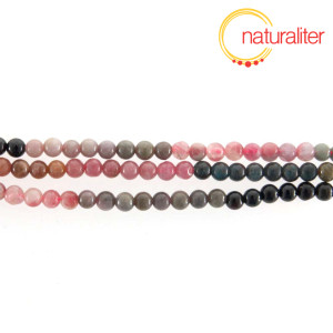 Turmal&iacute;n, melounov&yacute; - 4mm kor&aacute;lky, n&aacute;vlek 40cm