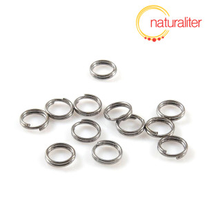 Spojovac&iacute; kroužky dvojit&eacute; 6x0,6mm gunmetal, 100ks
