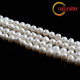 Říční perly bramborové bílé, 6-8mm, A, návlek 33cm