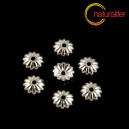 Malý kaplík 6mm, platinový, 10ks