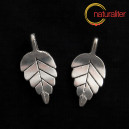 List - př&iacute;věsek starostř&iacute;bro 28x14mm, 2 ks