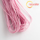 Voskovaná šňůra růžová 1 mm, 5 m