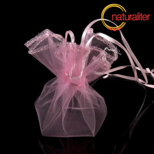 V&yacute;prodej - Organzov&yacute; mě&scaron;ec 25cm růžov&yacute;