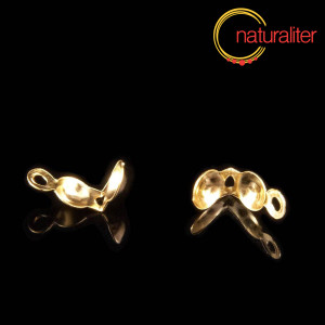 Výprodej - Kalota 8x4mm, zlatá barva, 50ks Výprodej - Kalota 8x4mm, zlatá barva, 50ks