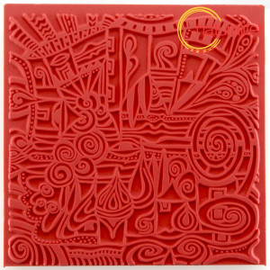 Polymerov&aacute; textura Cernit 9x9cm vesnice