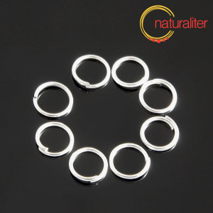 Spojovac&iacute; kroužky 7x0,7mm stř&iacute;brn&aacute; barva, 50ks