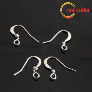 Afroháčky stříbrná barva 14x14mm, 20 ks Afroháčky stříbrná barva 14x14mm, 20 ks