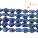 Lapis lazuli - oválné korálky 14x10mm, návlek 39 cm