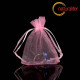 Dárkový organzový sáček růžový 9x7cm