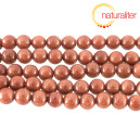 Goldstone, aventurínové sklo zlaté - korálky 8mm, návlek 36cm