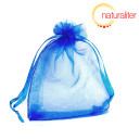 Dárkový organzový sáček modrý 12x9cm